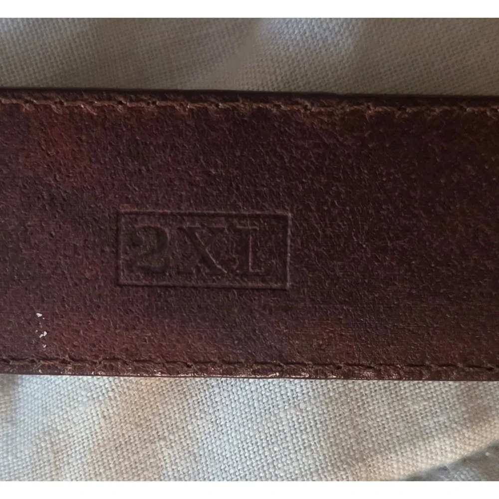Fossil Leather Belt Womens 44 Brown Good Western Silver Concho BT7766-20605